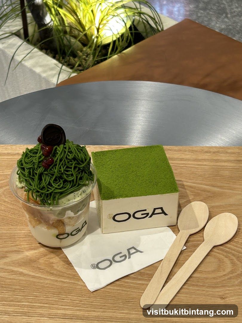 Matcha desserts
