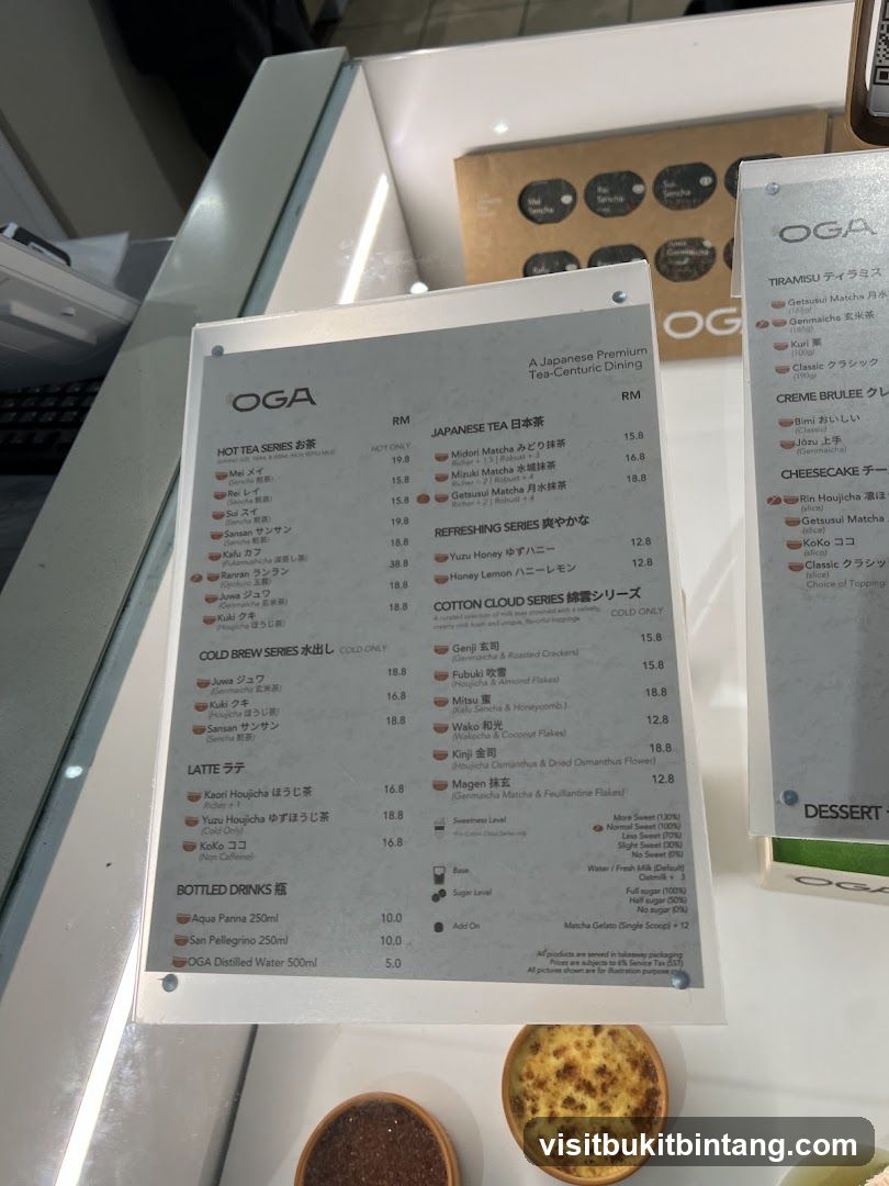 OGA Menu