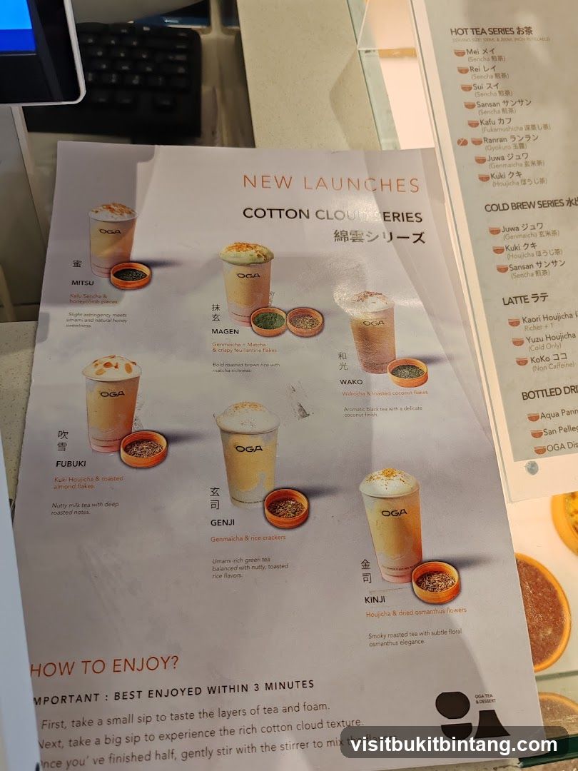 Cotton Cloud Series Menu