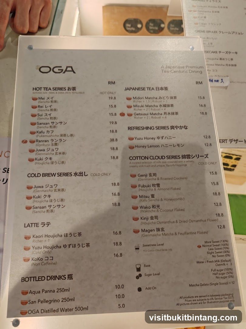 OGA Menu