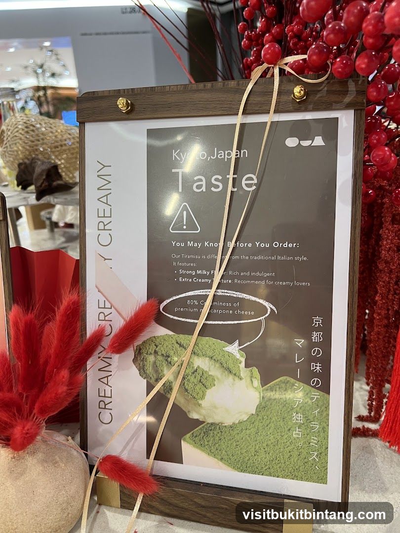 Matcha Tiramisu Advertisement