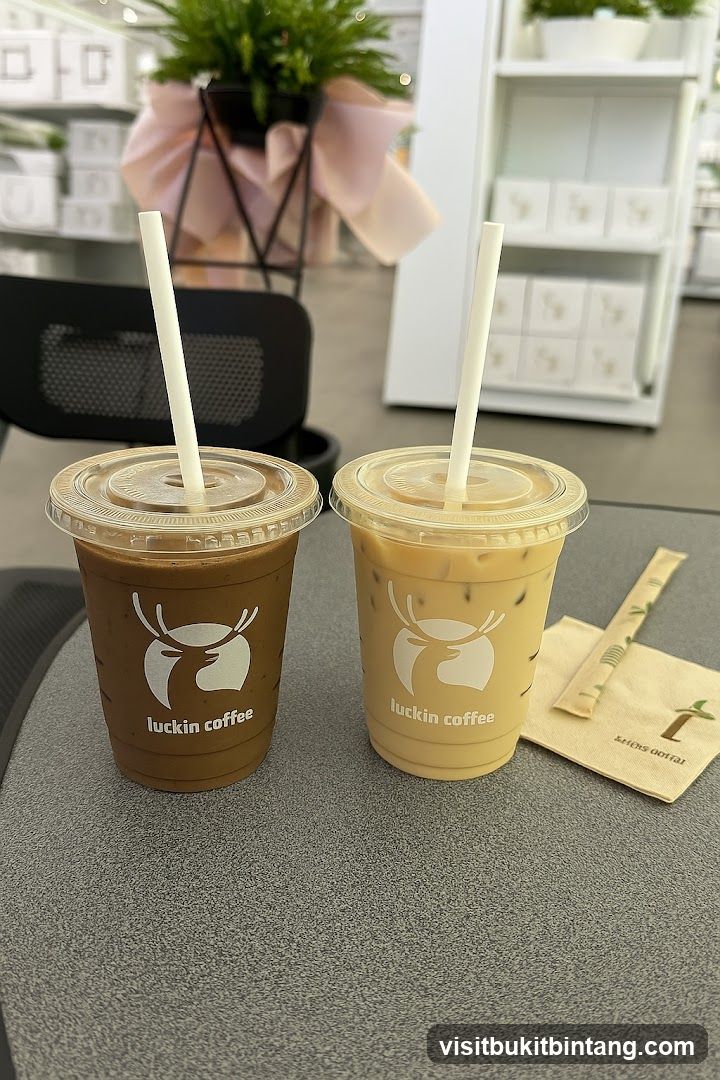 Two Iced Coffee Drinks