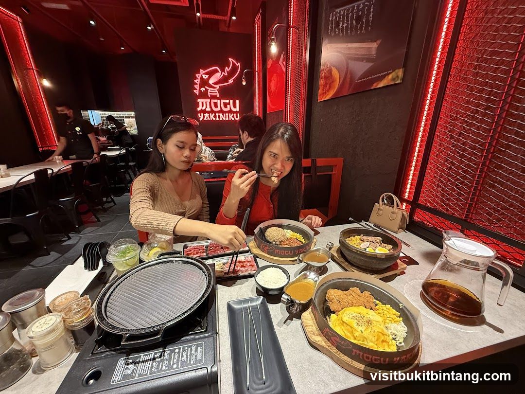 Diners at Mogu Yakiniku