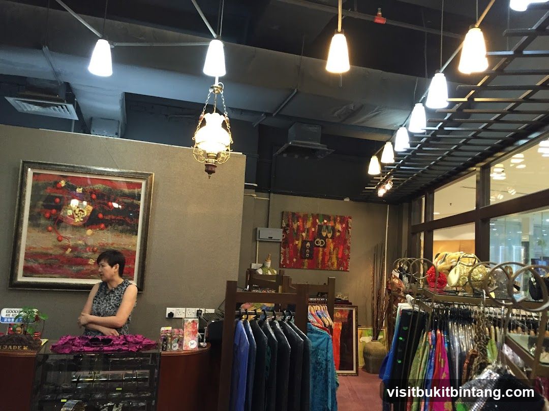 Store Interior with Clothing and Artwork