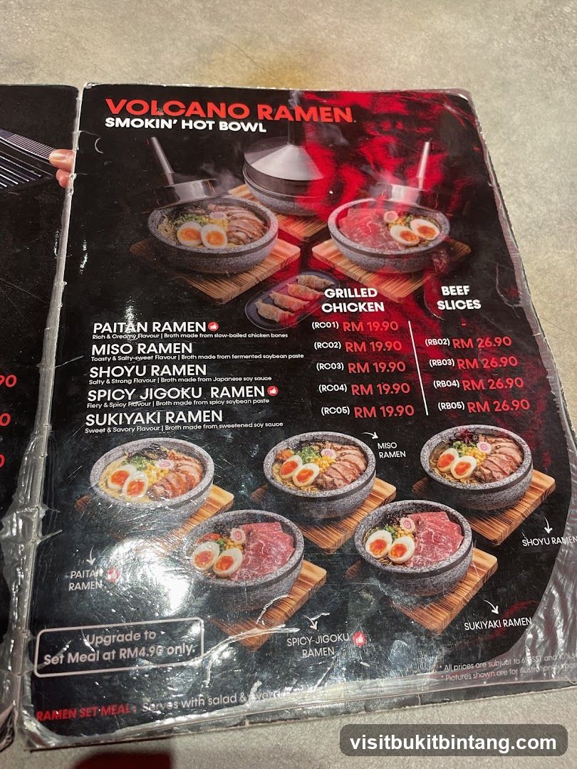 Volcano Ramen Smokin' Hot Bowl