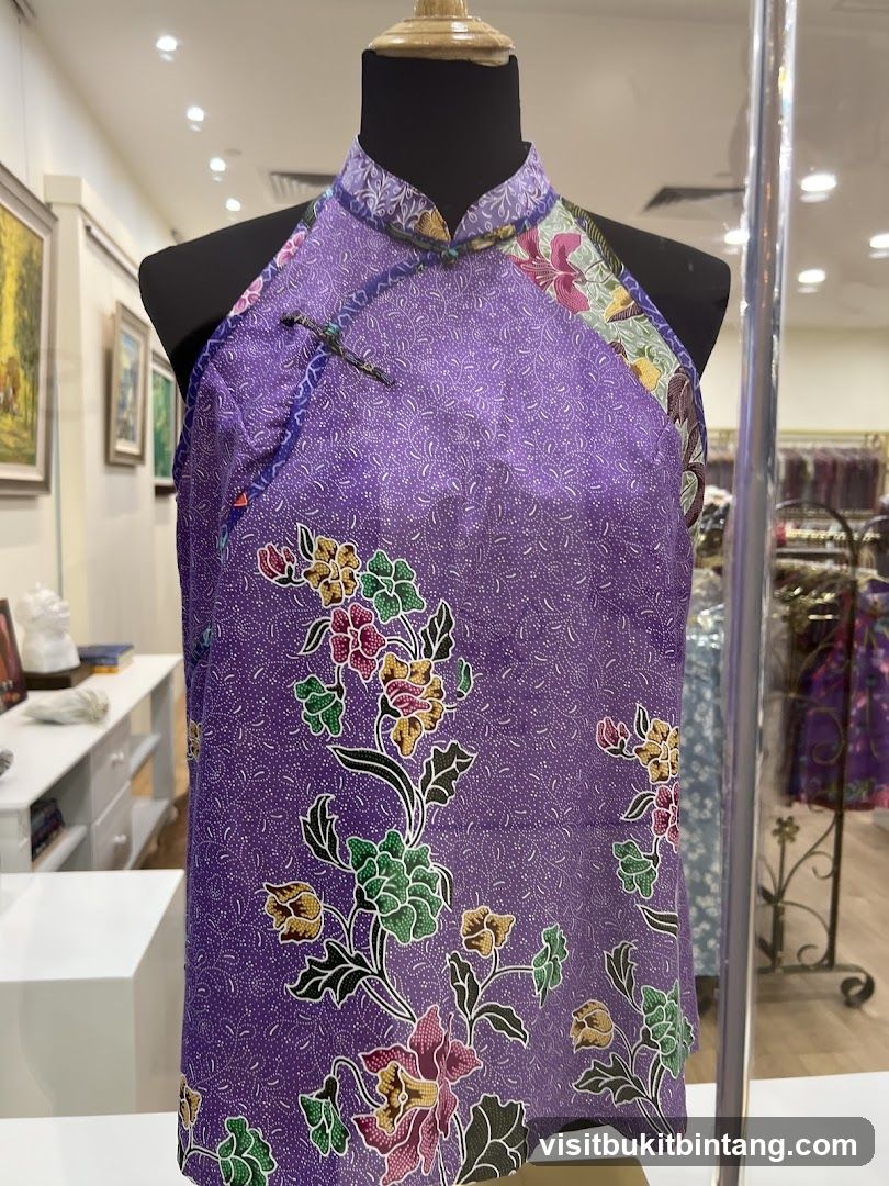 Batik Halter Top on Mannequin