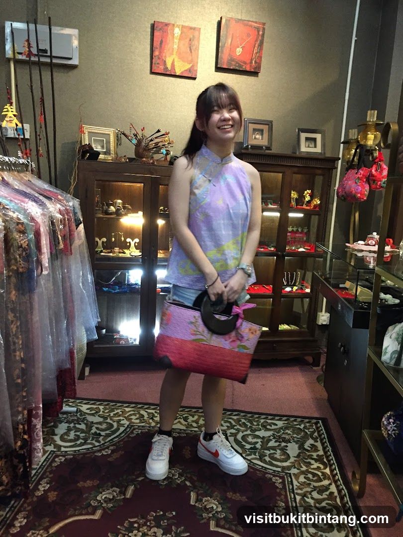 Woman in a boutique
