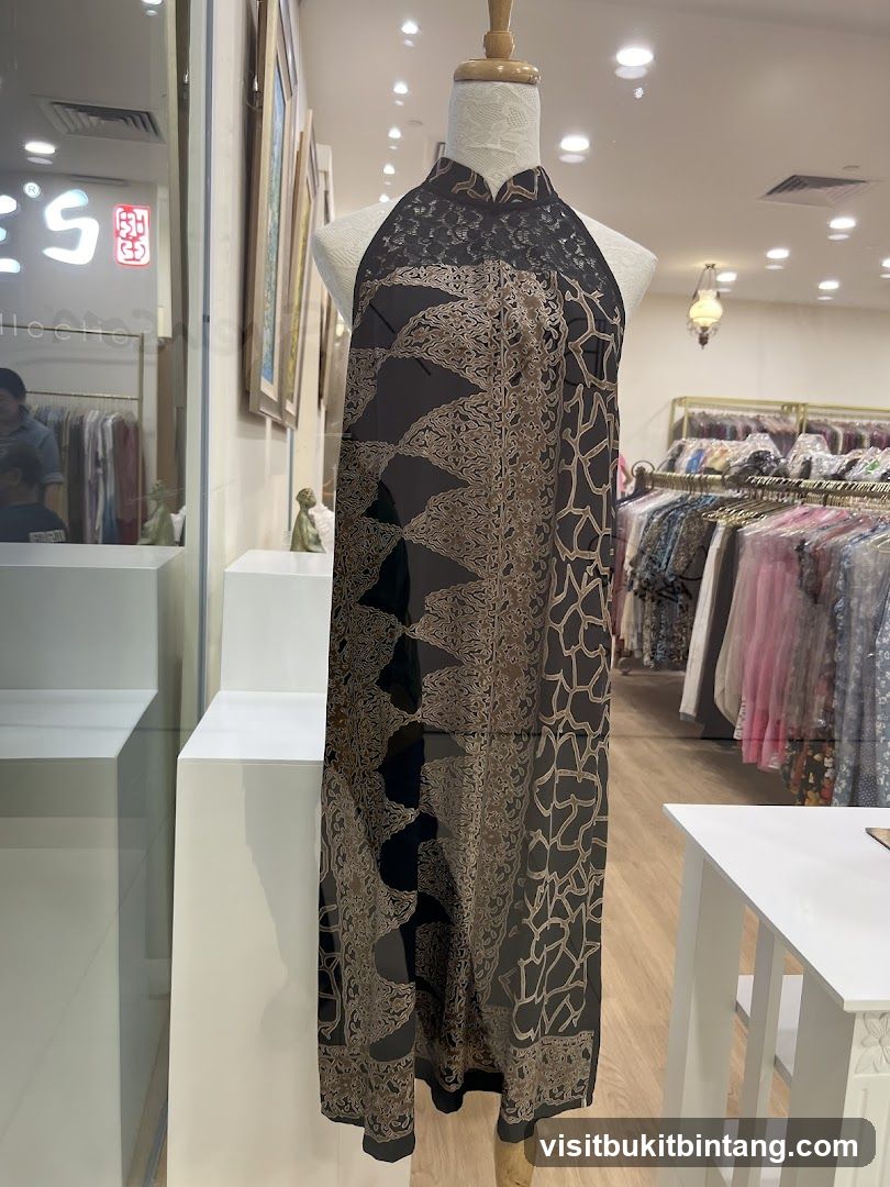 Mannequin in a patterned dress