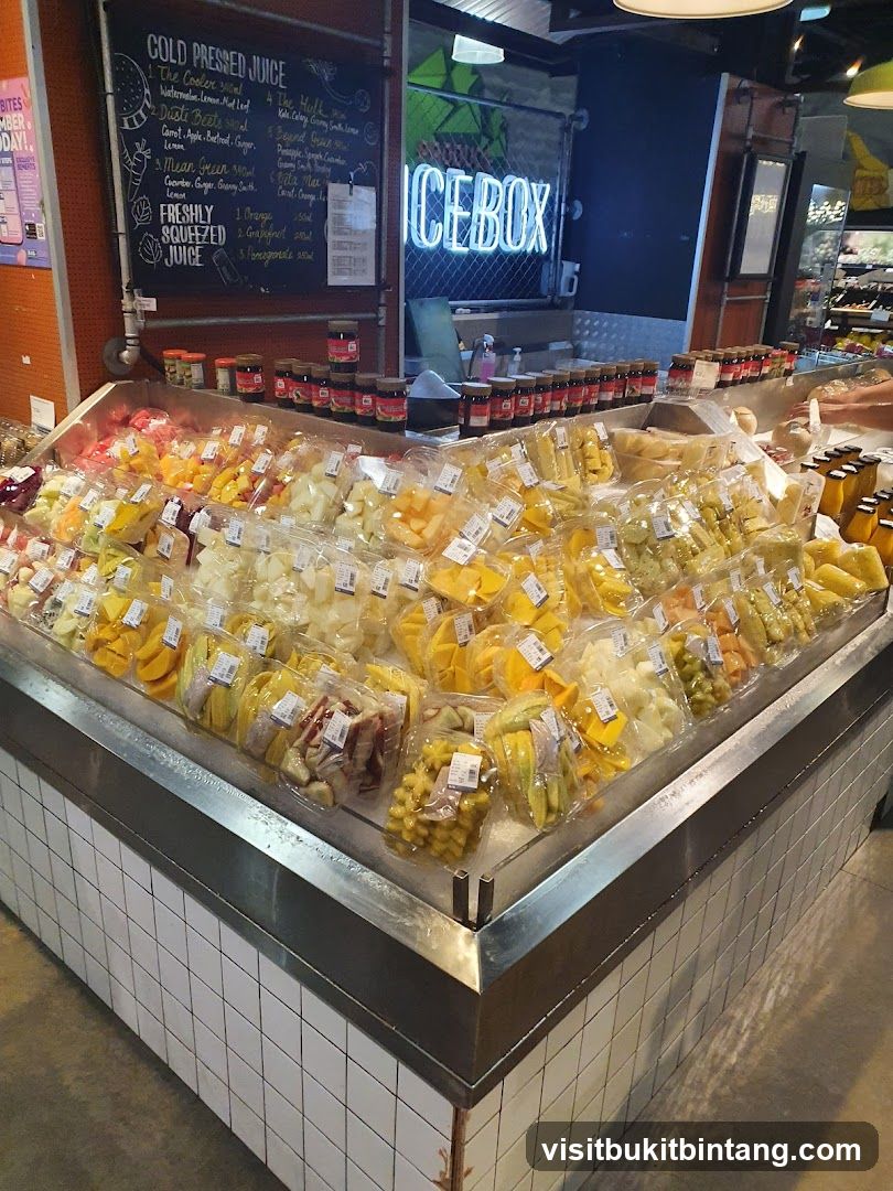 Fresh Fruit and Juice Display