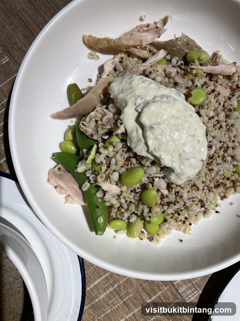 Chicken and grain bowl