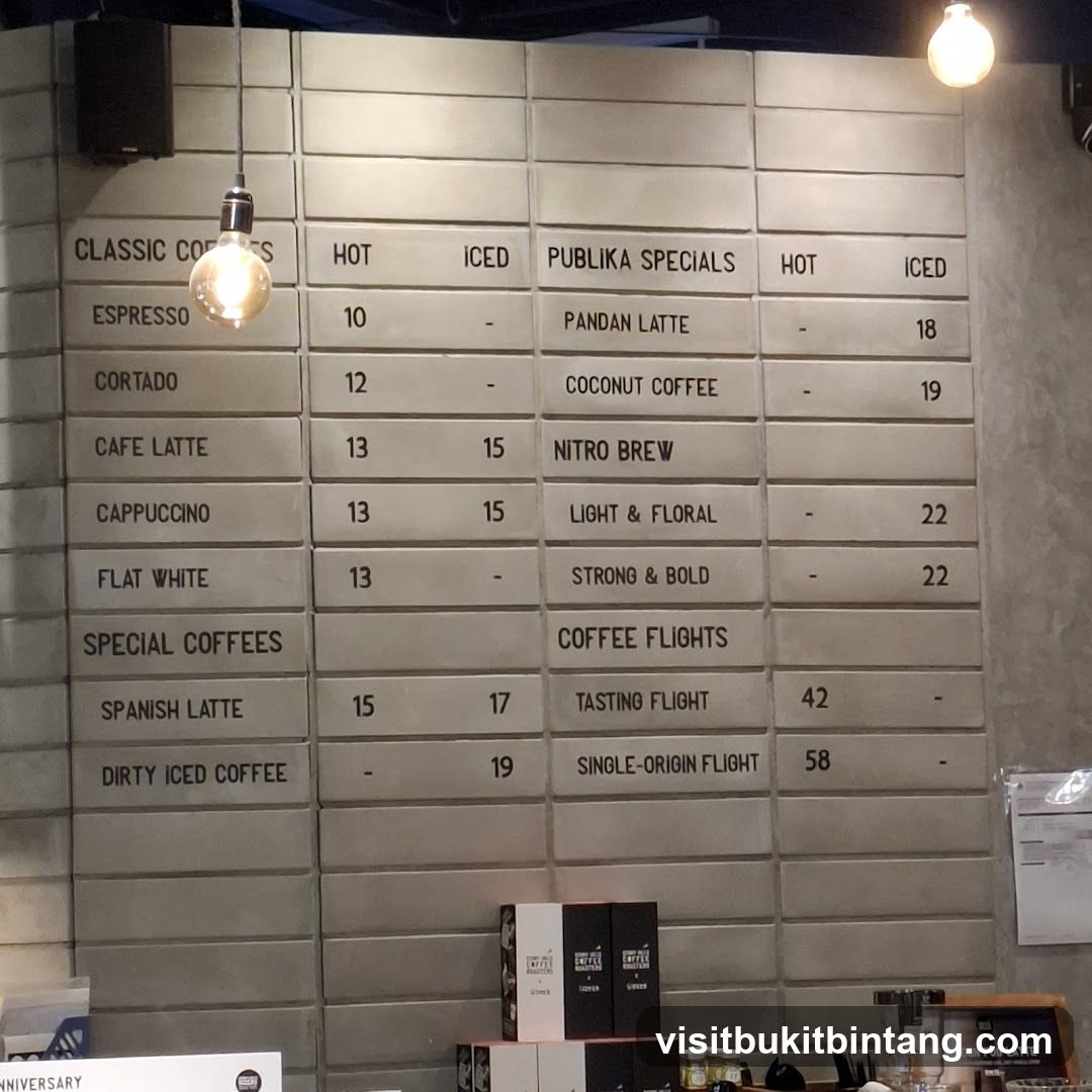 Coffee Menu