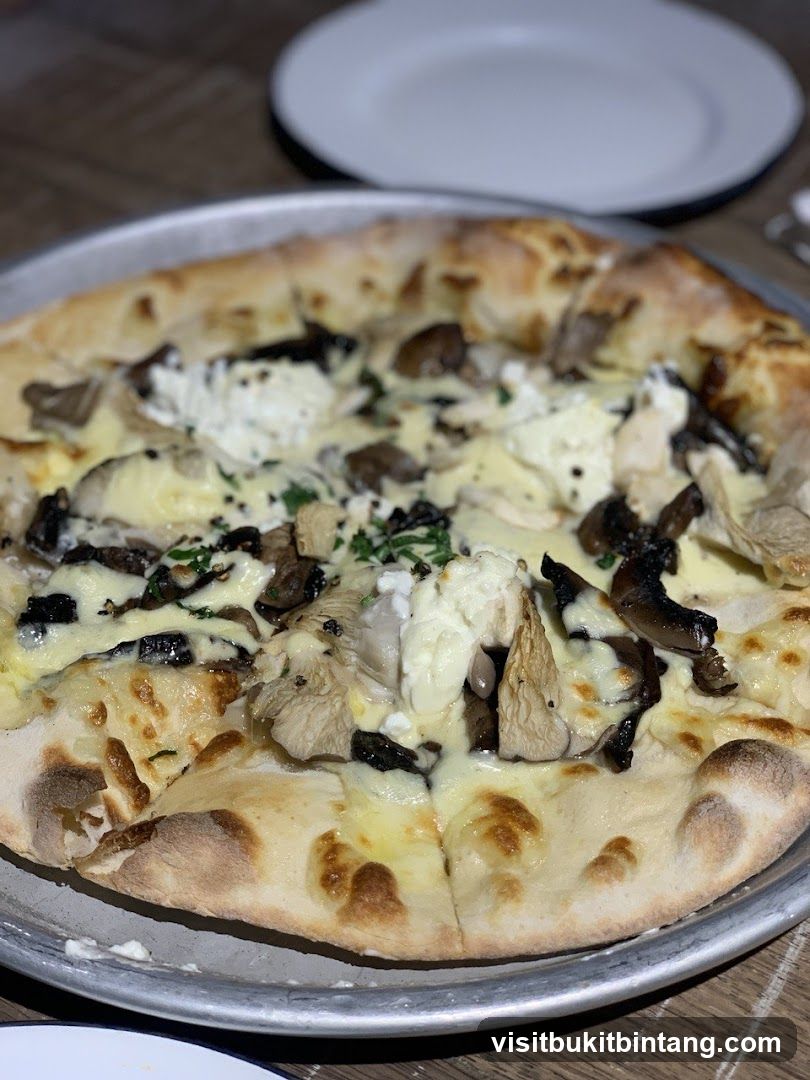 Mushroom and Goat Cheese Pizza