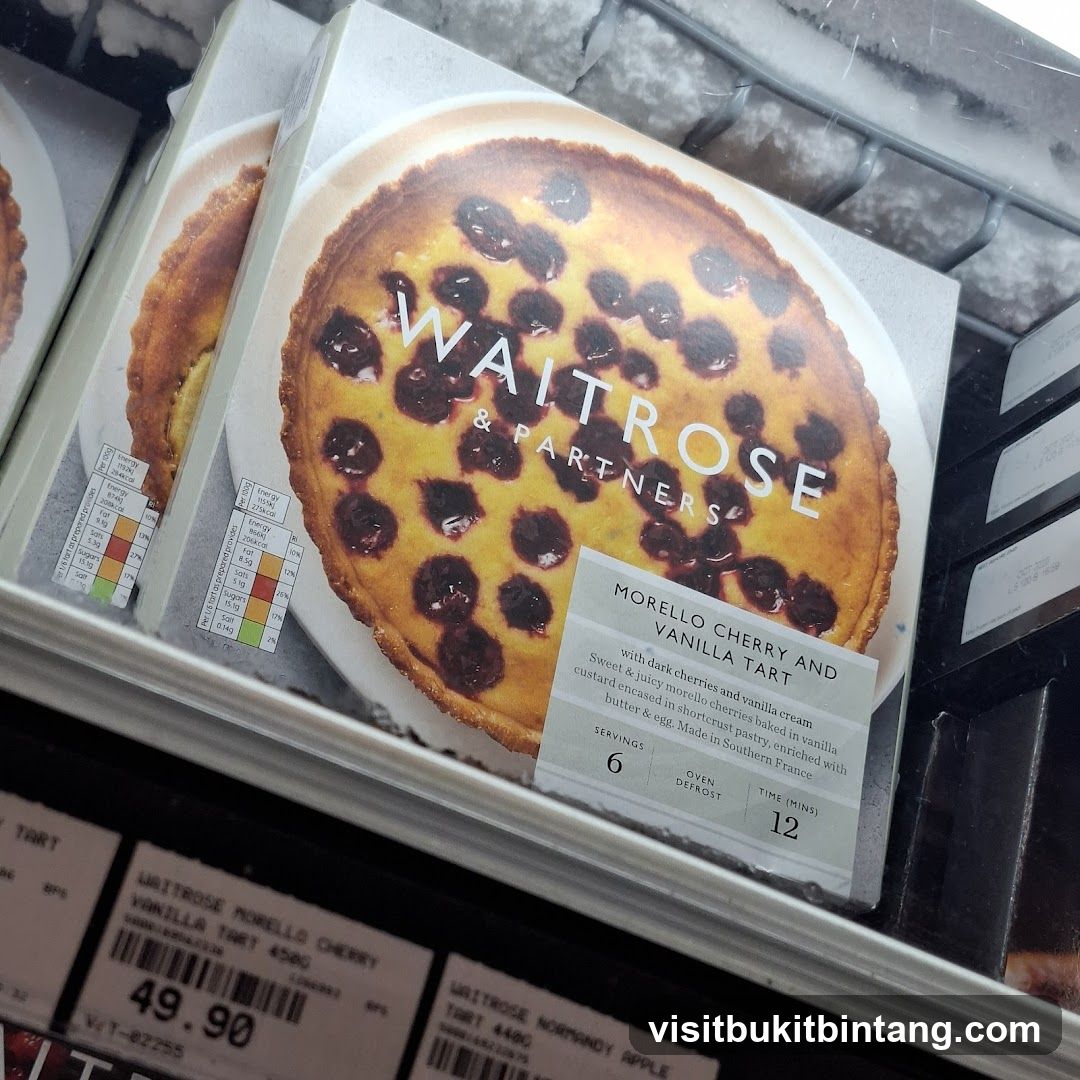 Waitrose Morello Cherry and Vanilla Tart Packaging