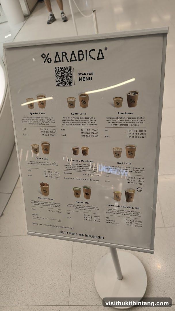% ARABICA Menu
