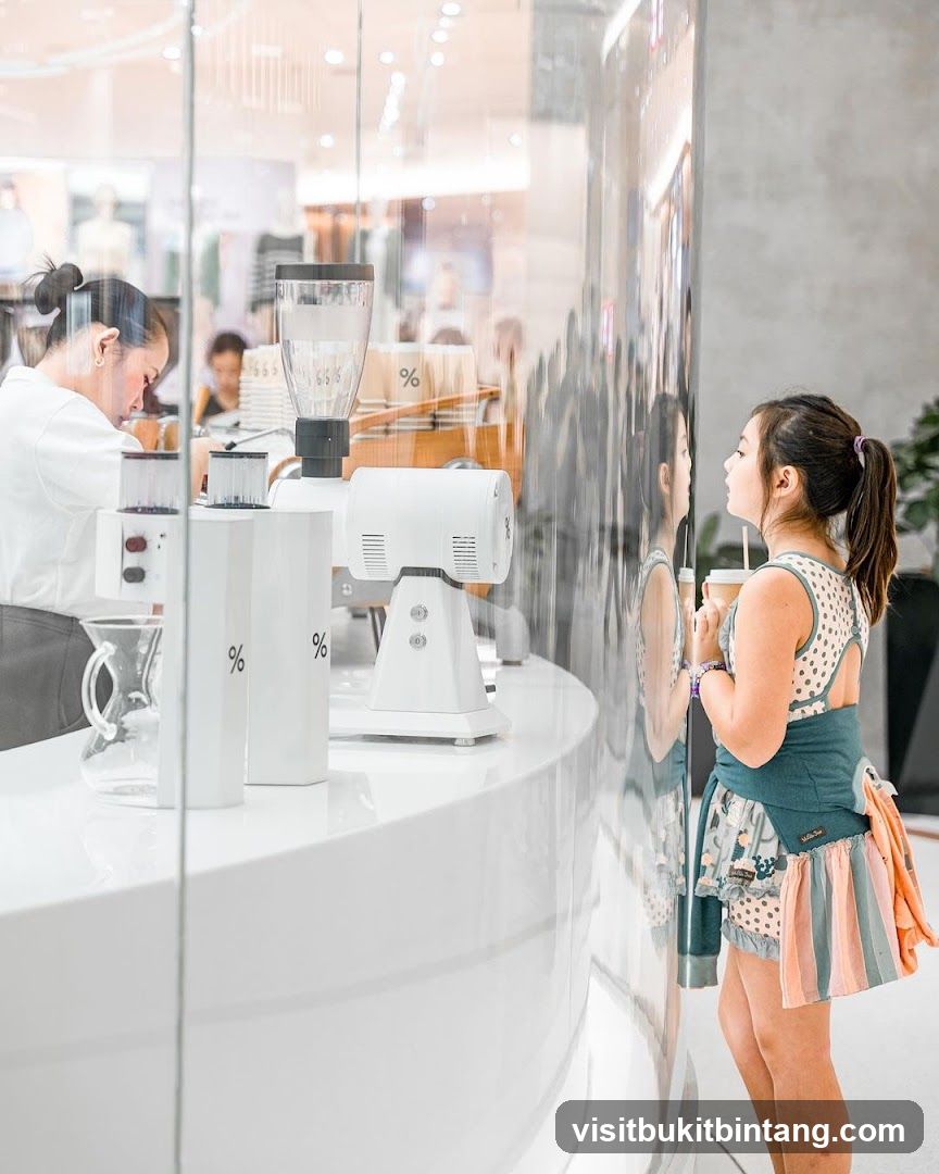 Girl at Coffee Counter
