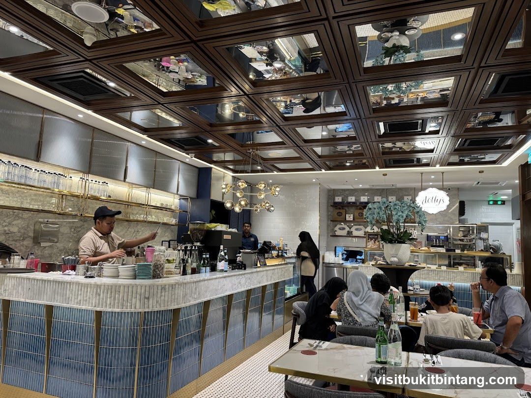 Interior of a cafe