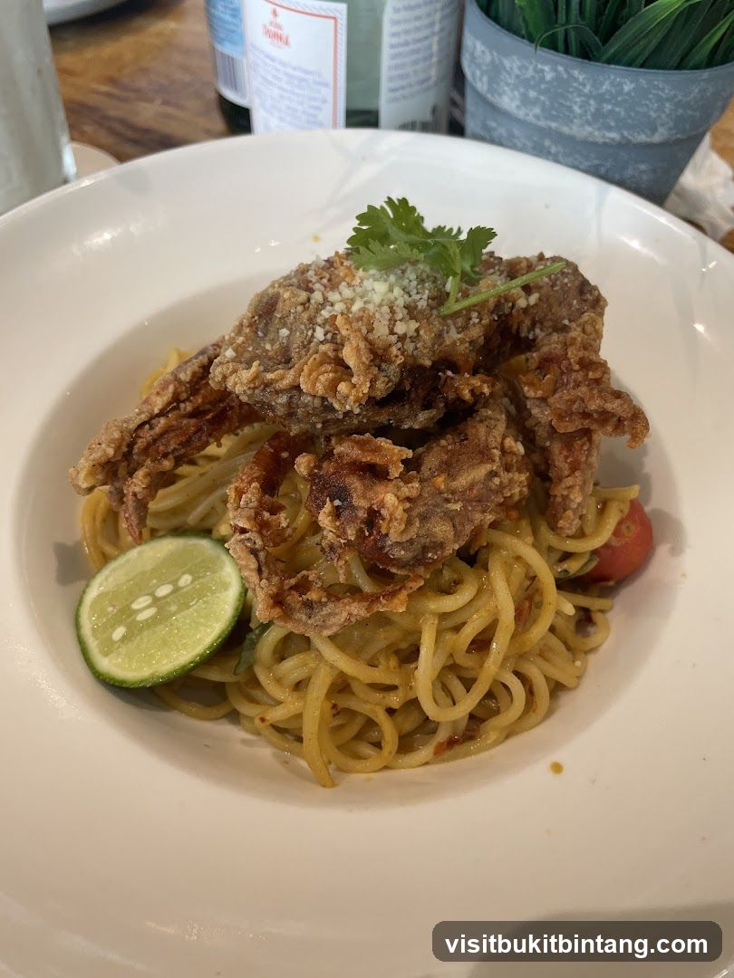 Spaghetti with Soft Shell Crab