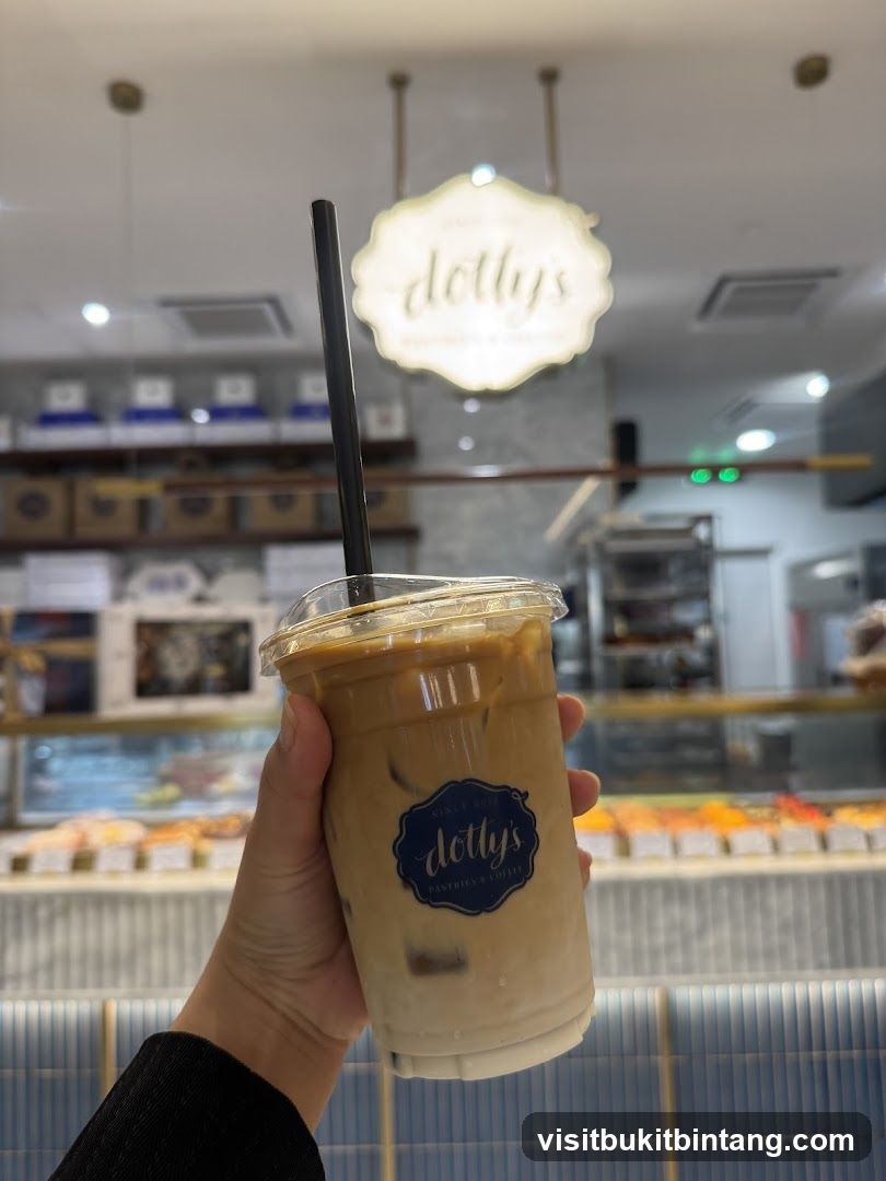 Iced Coffee with Dolly's Logo