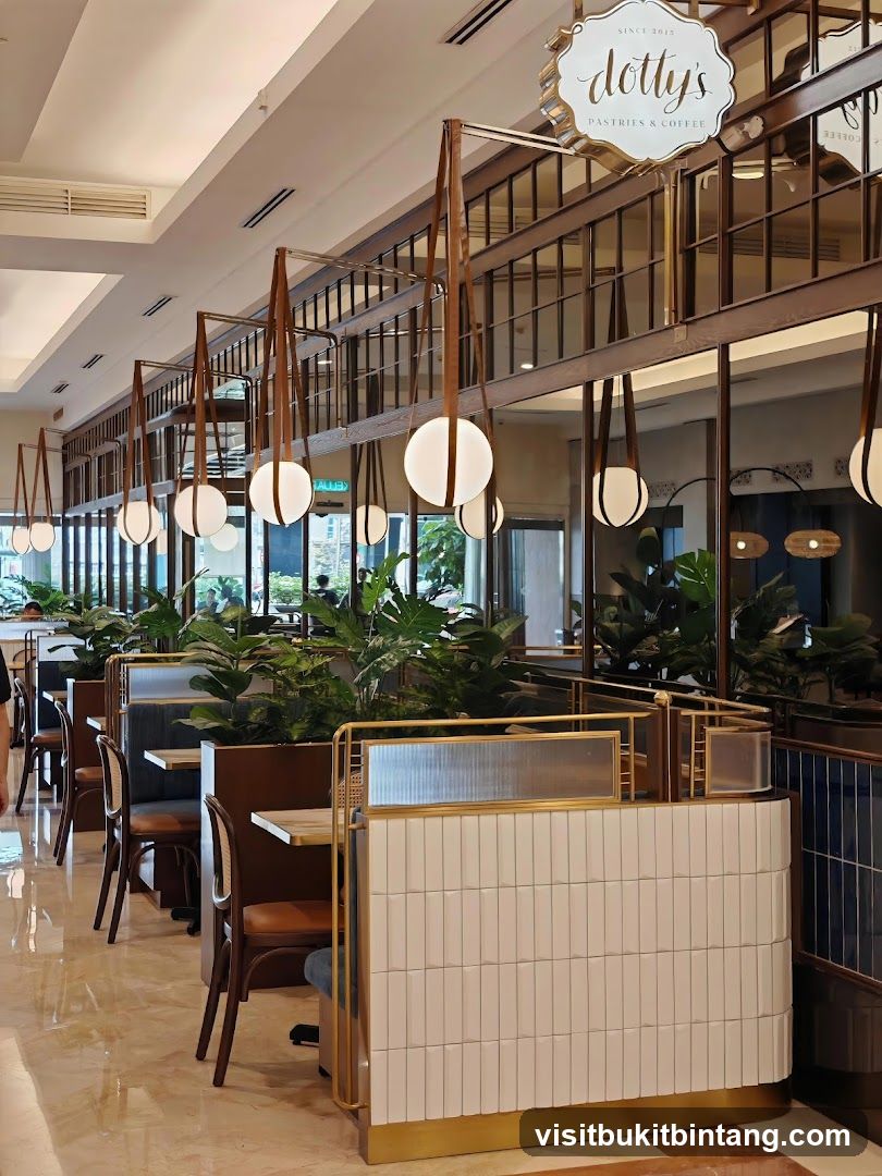 Interior of a cafe with seating