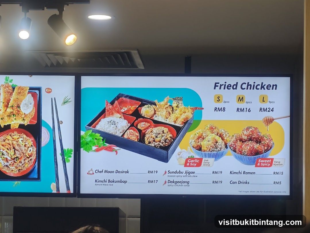 Fried Chicken Menu