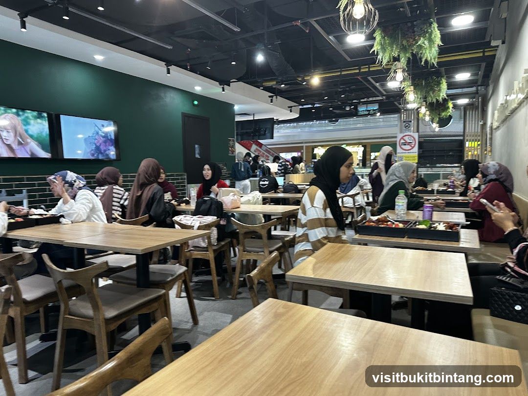 Restaurant Interior with Diners