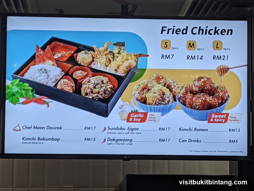 Fried Chicken Menu