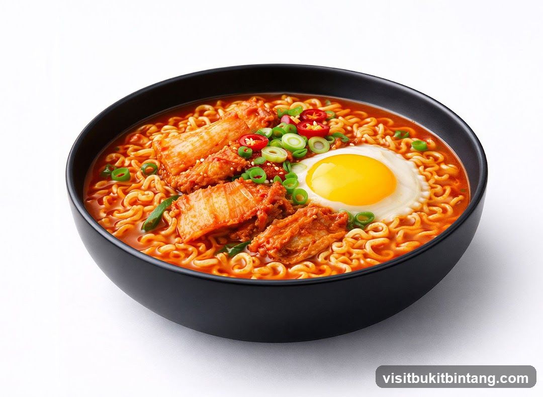 Kimchi Ramen with Fried Egg