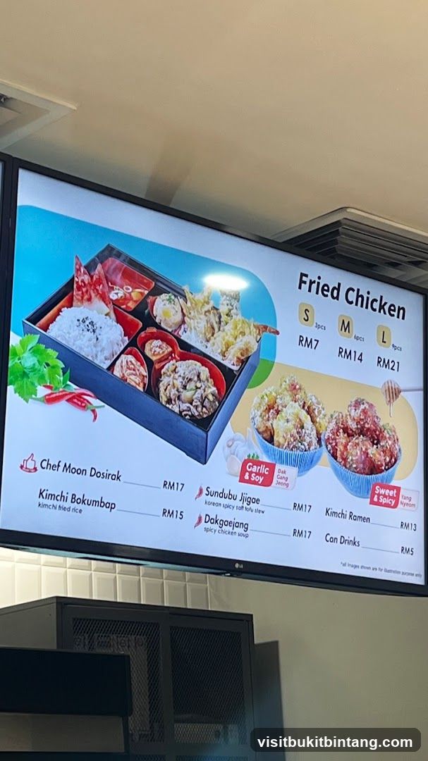 Fried Chicken Menu