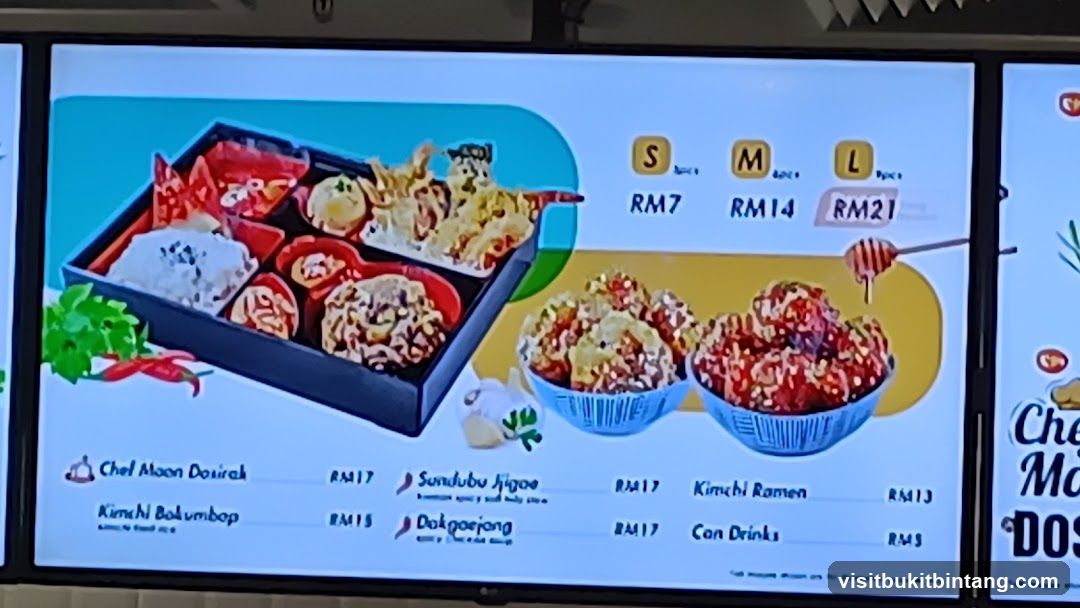 Korean Food Menu