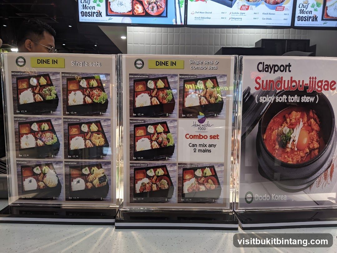 Dodo Korea Menu