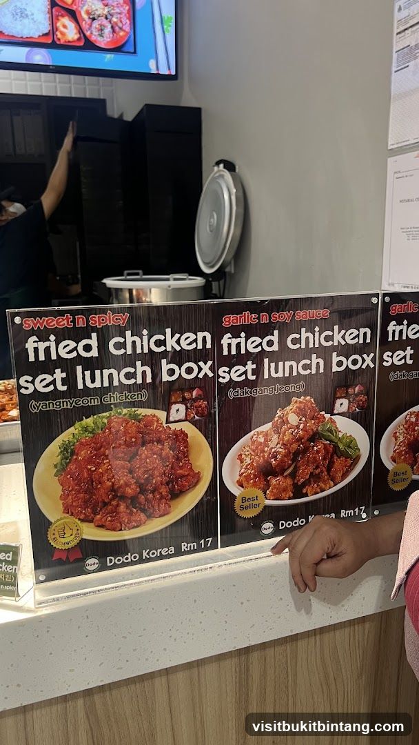 Fried Chicken Set Lunch Box Menu