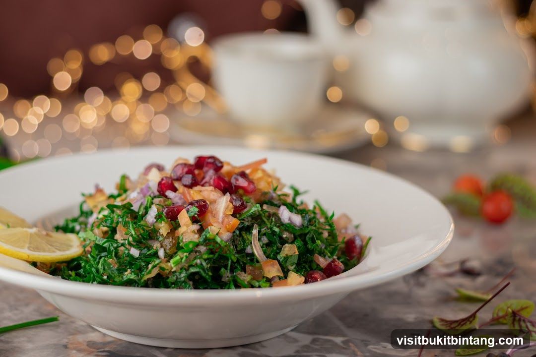 Tabbouleh Salad with Pomegranate Seeds