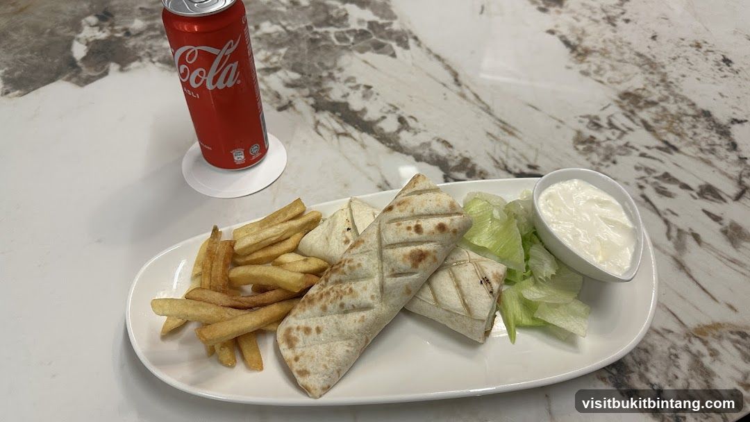 Wraps with Fries and Dip