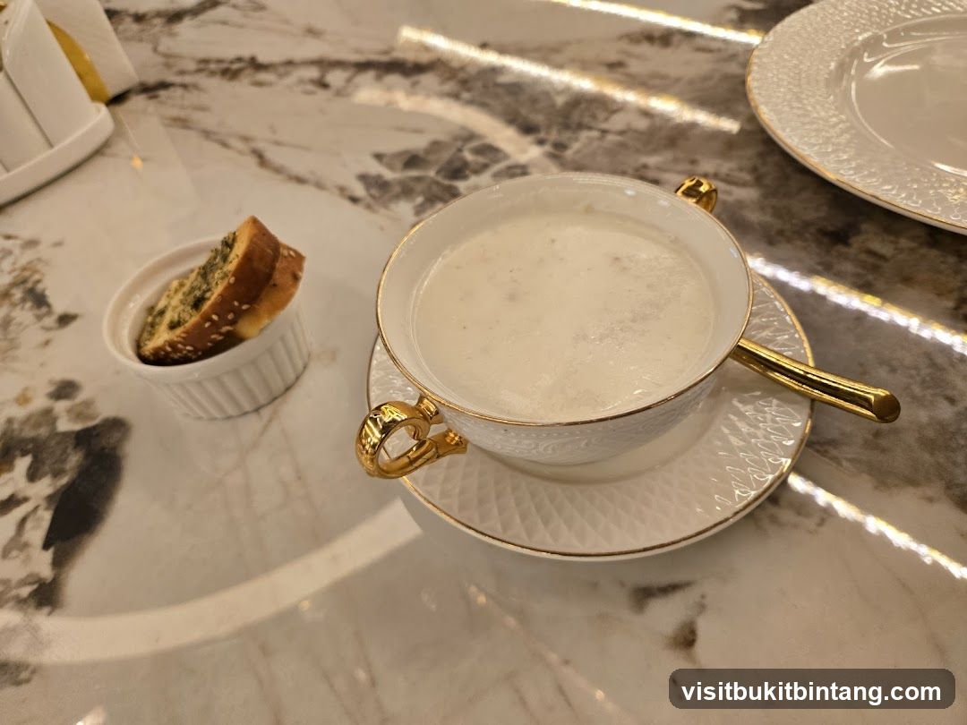Creamy Soup with Bread