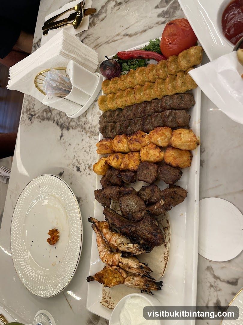 Assortment of Grilled Meats and Seafood