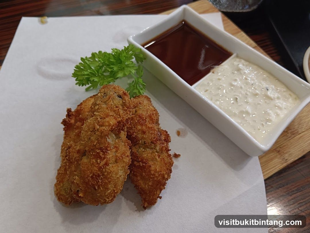 Fried Oysters with Dipping Sauces