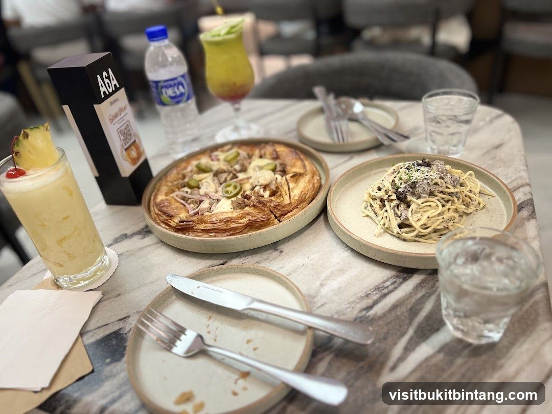 Table with Food and Drinks