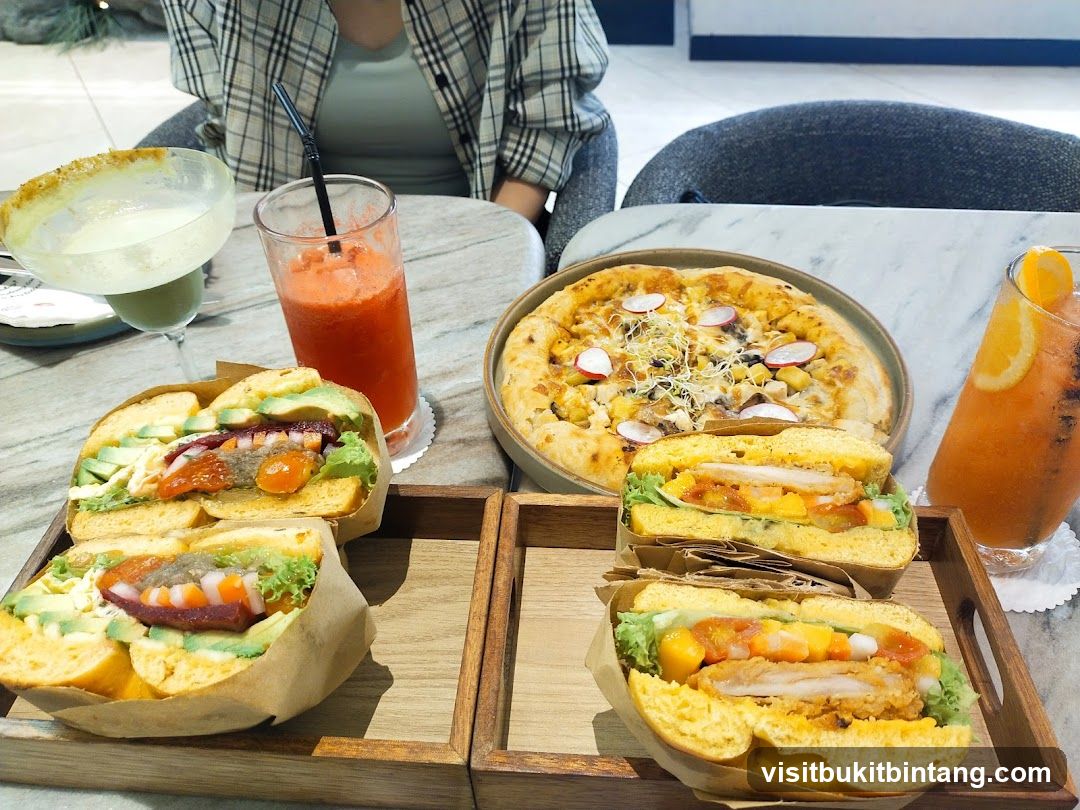 Sandwiches, Pizza, and Drinks