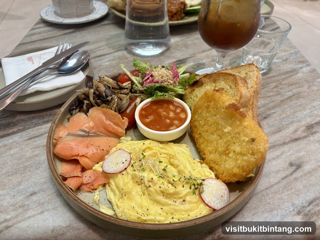 Salmon Scrambled Eggs Breakfast