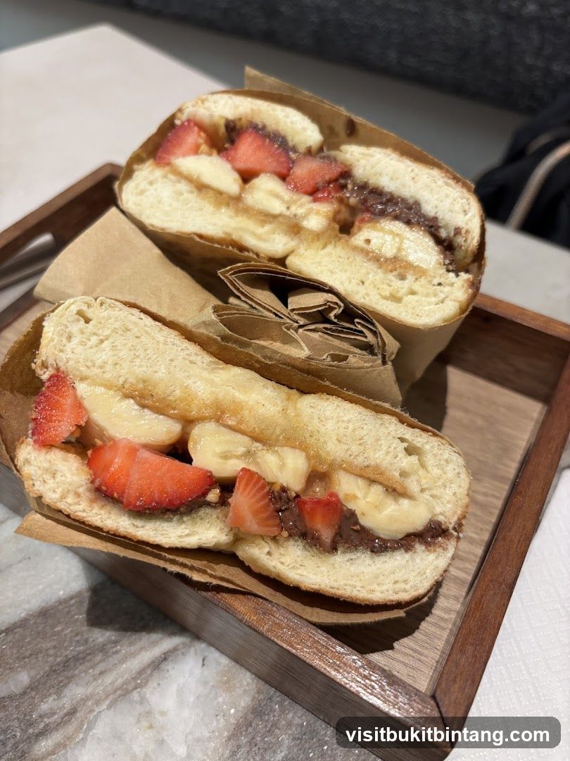Fruit and Chocolate Sandwich