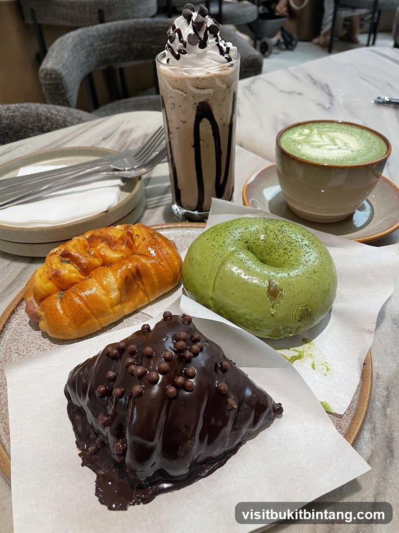 Assortment of Pastries and Drinks