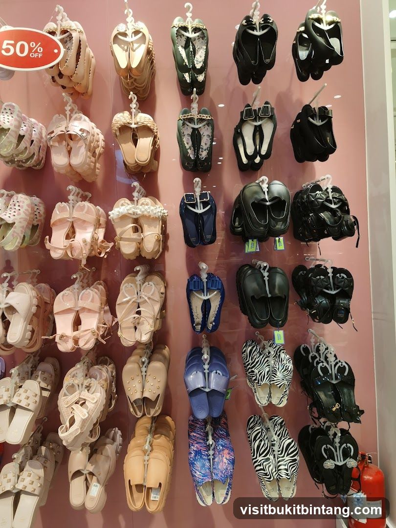 Display of Women's Footwear