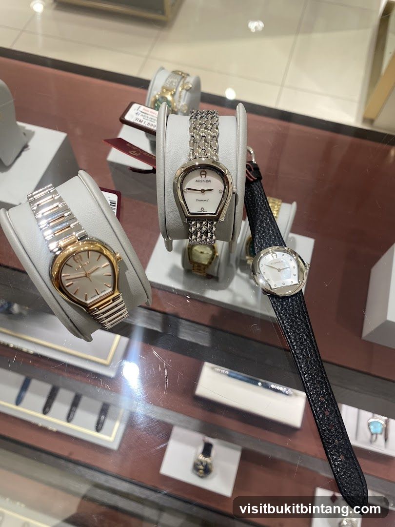 Watches on Display