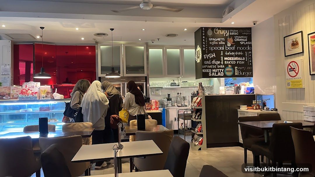 Cafe Interior with Menu Board