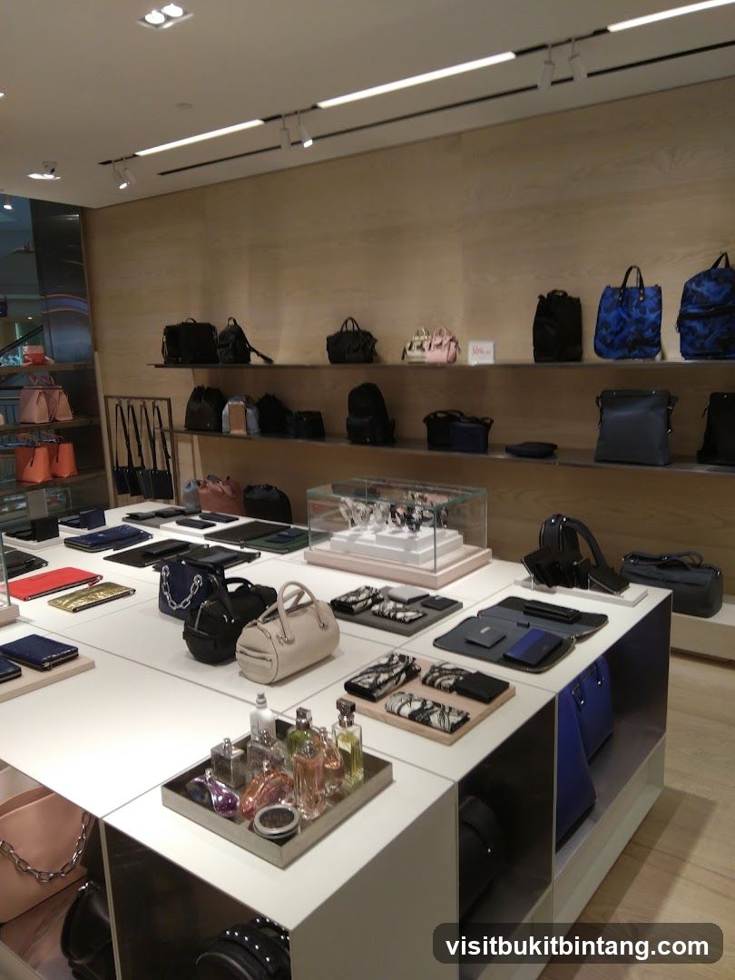 Bags and Accessories Display