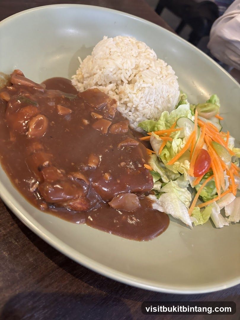 Chicken with Gravy and Rice
