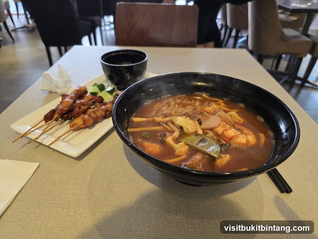 Noodle Soup and Skewers