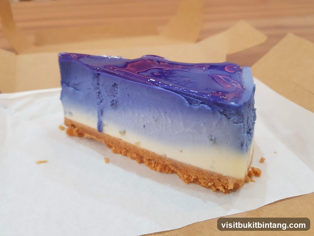 Blueberry Cheesecake Slice