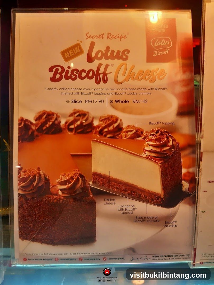 Secret Recipe Lotus Biscoff Cheese Cake