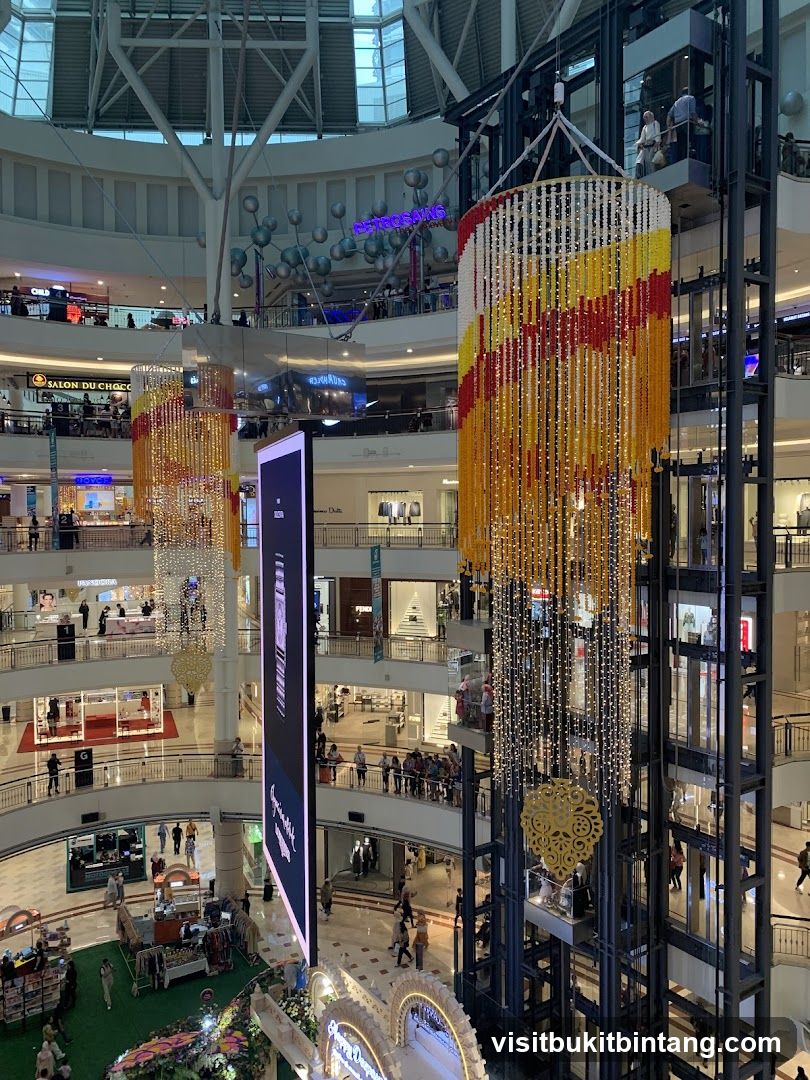 Mall Interior with Decorations